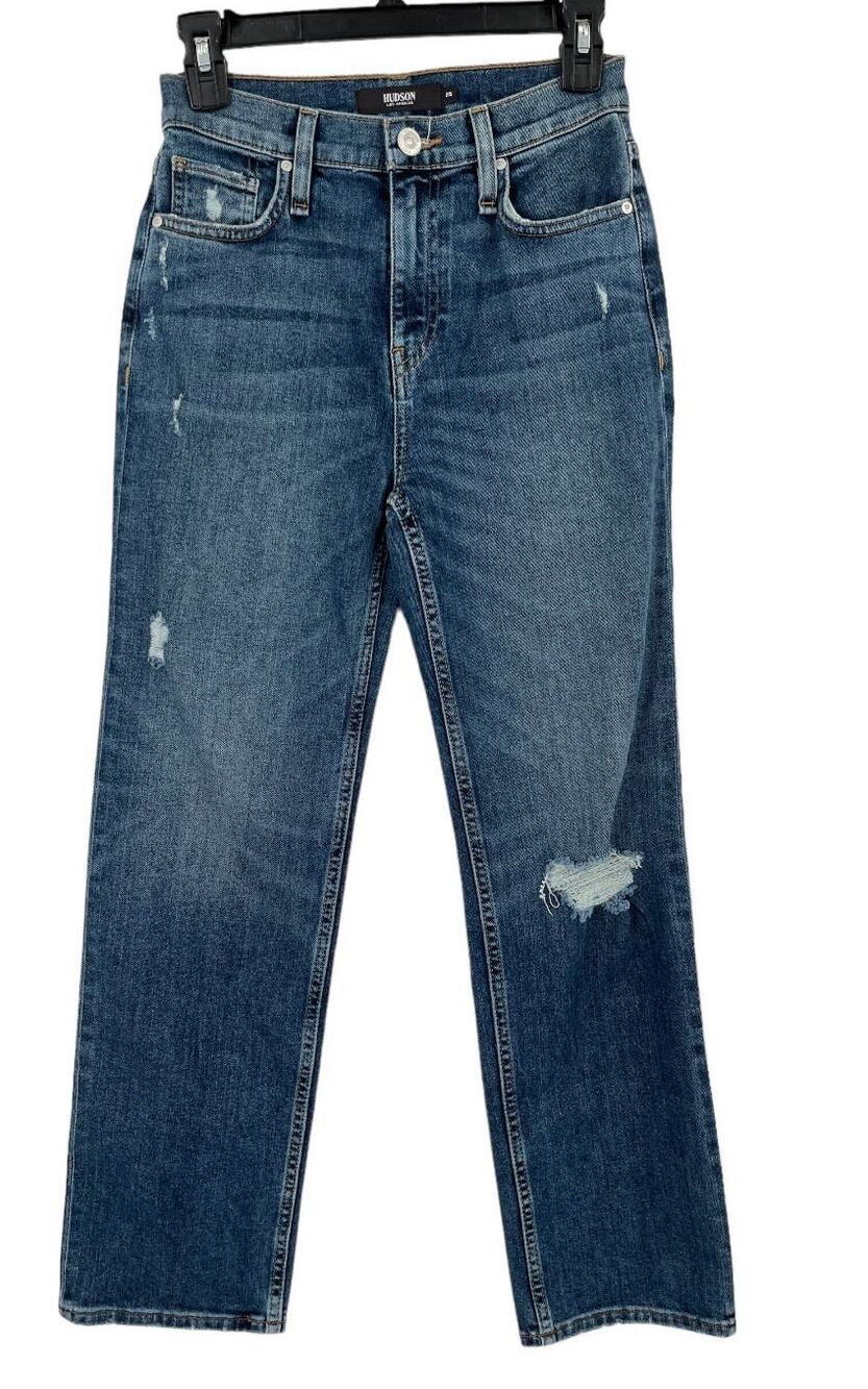 Hudson Jeans Remi High Rise straight ankle blue size 25